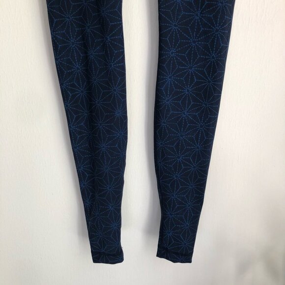 Lululemon size 4 Blue Star Roll Down Wunder Under Full Length Leggings - Picture 5 of 8